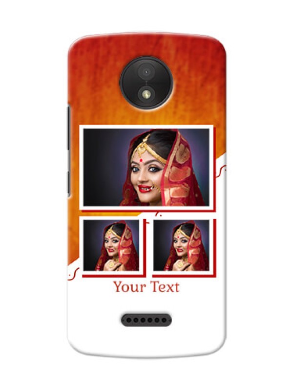 Custom Motorola Moto C Plus Wedding Memories Mobile Cover Design