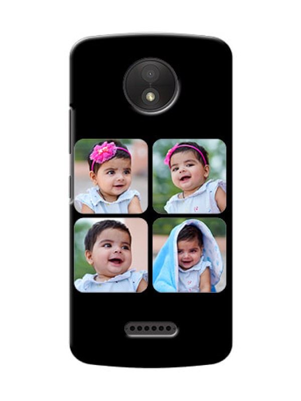 Custom Motorola Moto C Plus Multiple Pictures Mobile Back Case Design