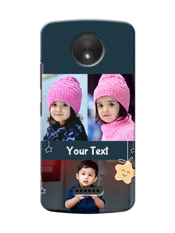 Custom Motorola Moto C Plus 3 image holder with hanging stars Design