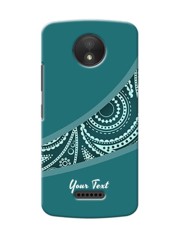 Custom Moto C Plus Custom Phone Covers: semi visible floral Design