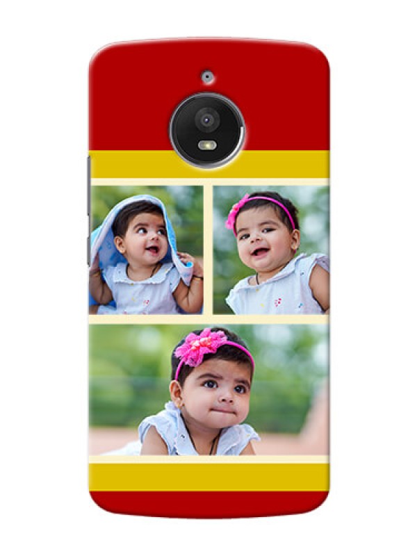 Custom Motorola Moto E4 Plus Multiple Picture Upload Mobile Cover Design