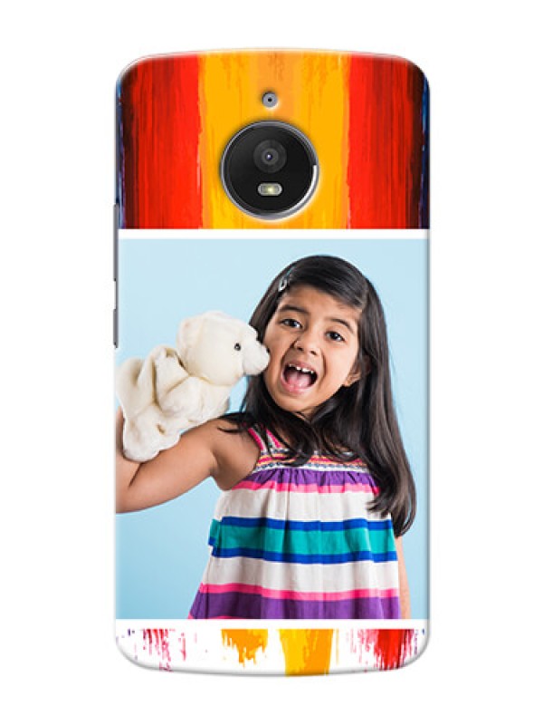 Custom Motorola Moto E4 Plus Colourful Mobile Cover Design