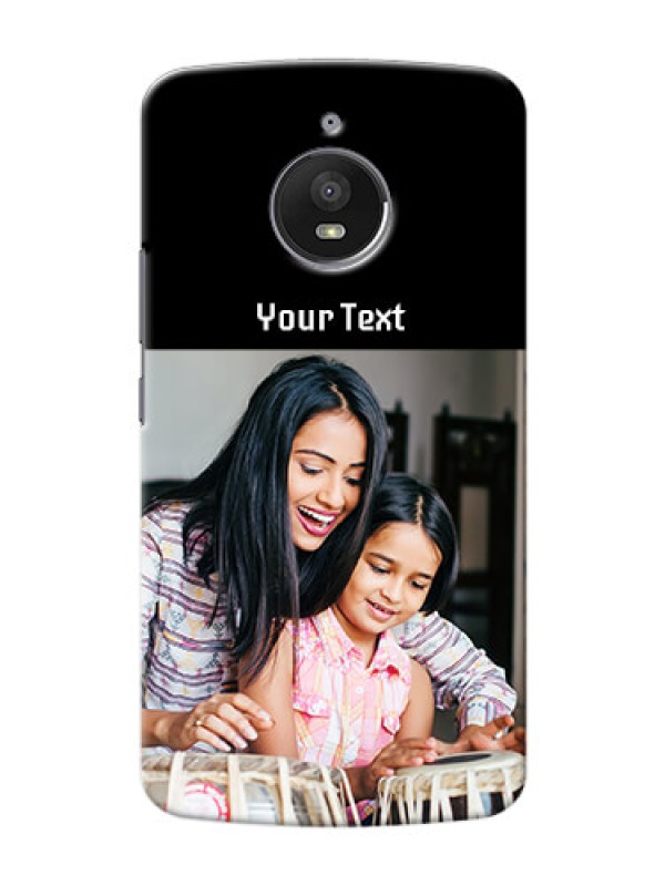 Custom Motorola Moto E4 Plus Photo with Name on Phone Case
