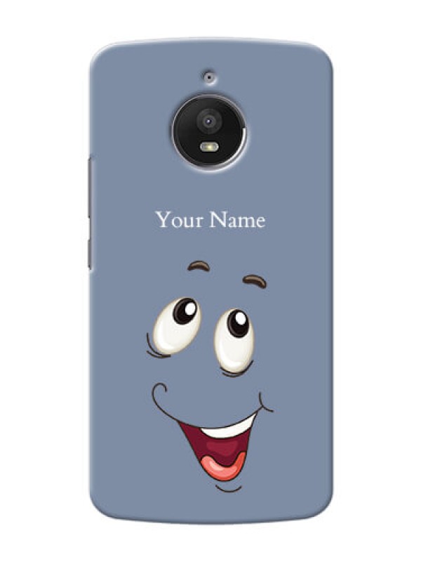 Custom Moto E4 Plus Phone Back Covers: Laughing Cartoon Face Design