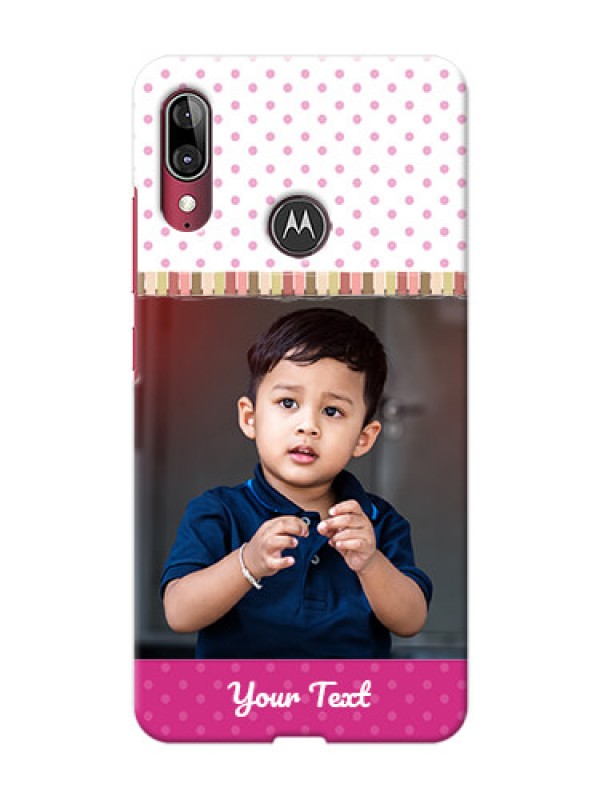 Custom Motorola E6 Plus custom mobile cases: Cute Girls Cover Design