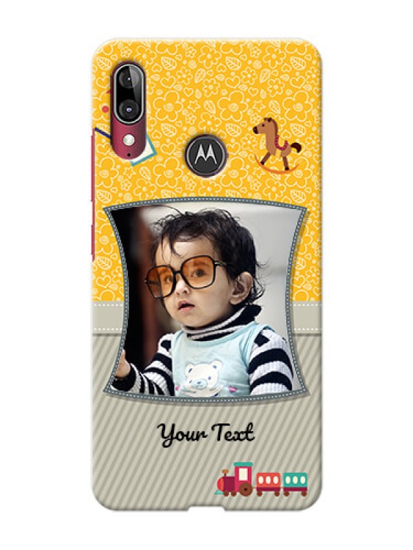 Custom Motorola E6 Plus Mobile Cases Online: Baby Picture Upload Design