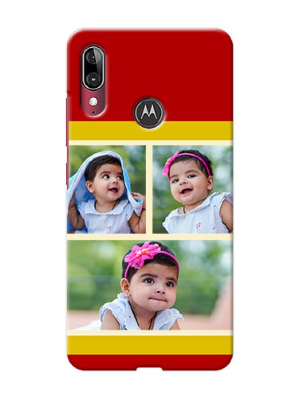 Custom Motorola E6 Plus mobile phone cases: Multiple Pic Upload Design