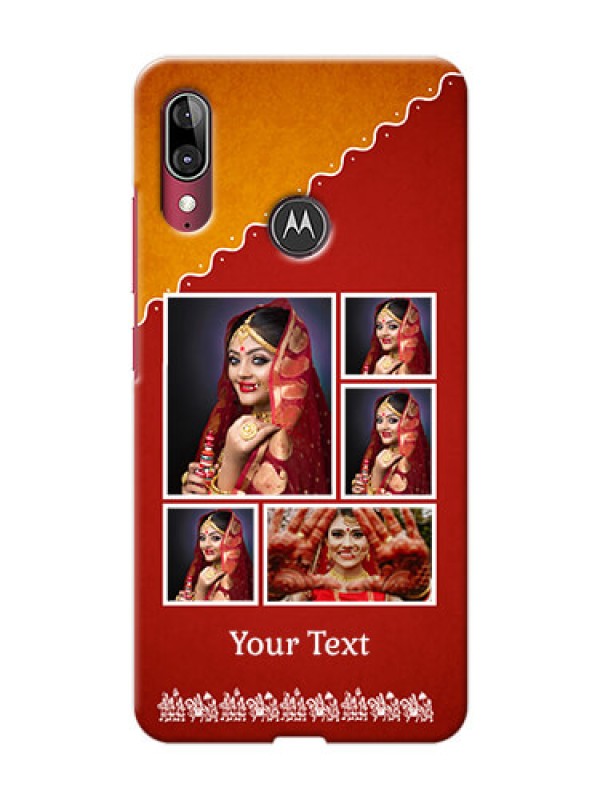 Custom Motorola E6 Plus customized phone cases: Wedding Pic Upload Design