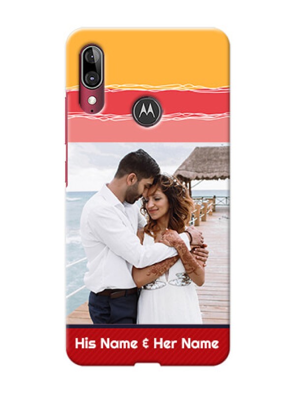 Custom Motorola E6 Plus custom mobile phone covers: Colorful Case Design