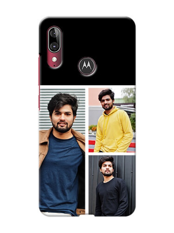Custom Motorola E6 Plus Custom Mobile Cover: Upload Multiple Picture Design