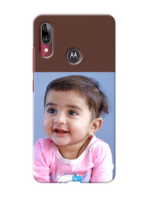 Custom Motorola E6 Plus personalised phone covers: Elegant Case Design