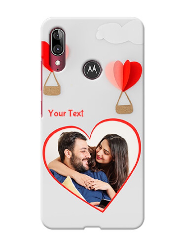 Custom Motorola E6 Plus Phone Covers: Parachute Love Design