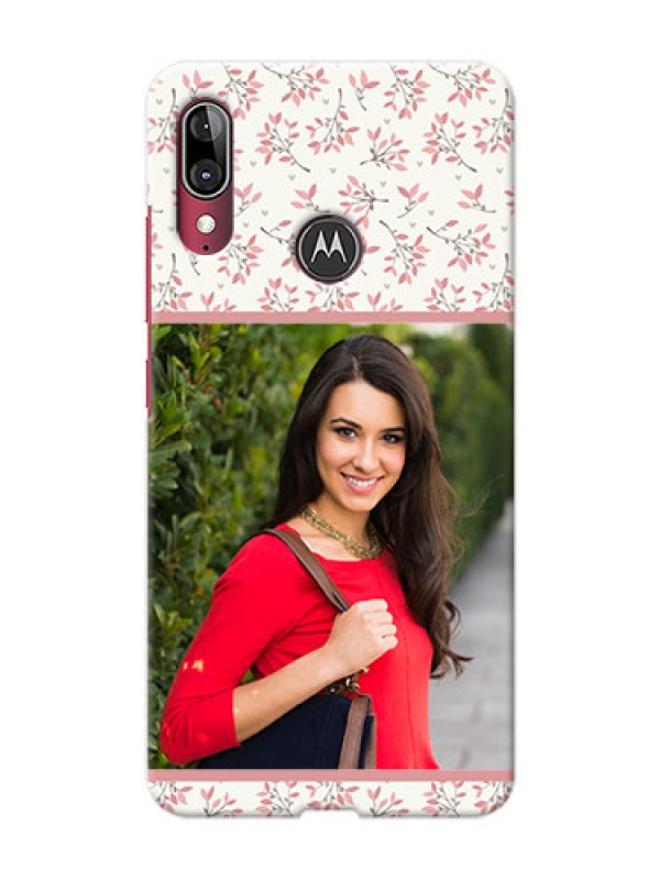 Custom Motorola E6 Plus Back Covers: Premium Floral Design