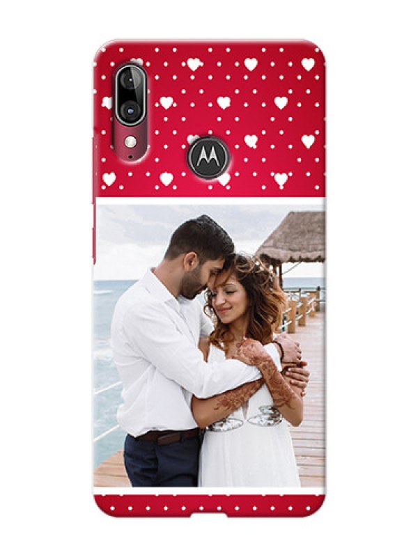Custom Motorola E6 Plus custom back covers: Hearts Mobile Case Design