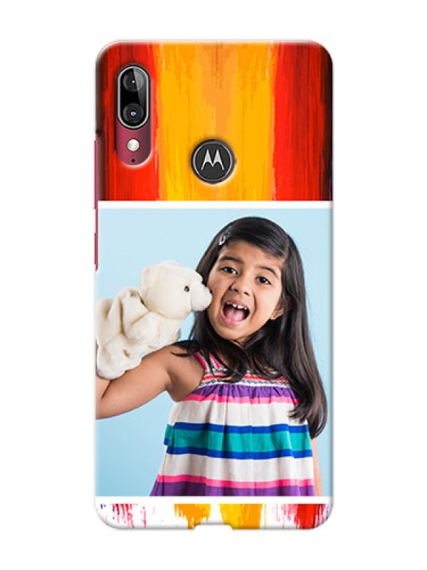 Custom Motorola E6 Plus custom phone covers: Multi Color Design