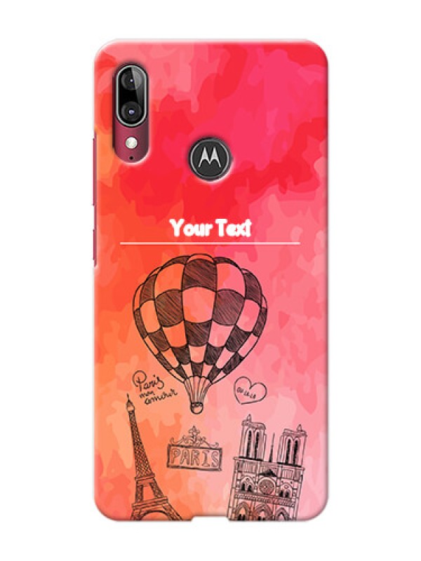 Custom Motorola E6 Plus Personalized Mobile Covers: Paris Theme Design
