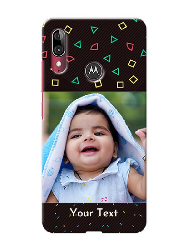 Custom Motorola E6 Plus custom mobile cases with confetti birthday design