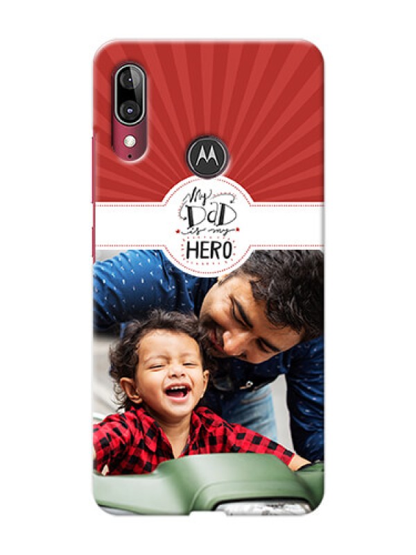 Custom Motorola E6 Plus custom mobile phone cases: My Dad Hero Design