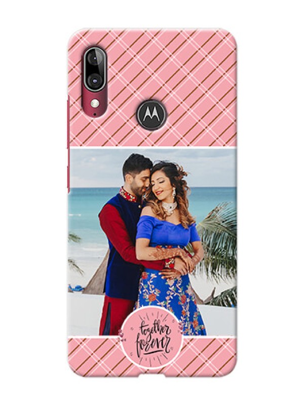 Custom Motorola E6 Plus Mobile Covers Online: Together Forever Design