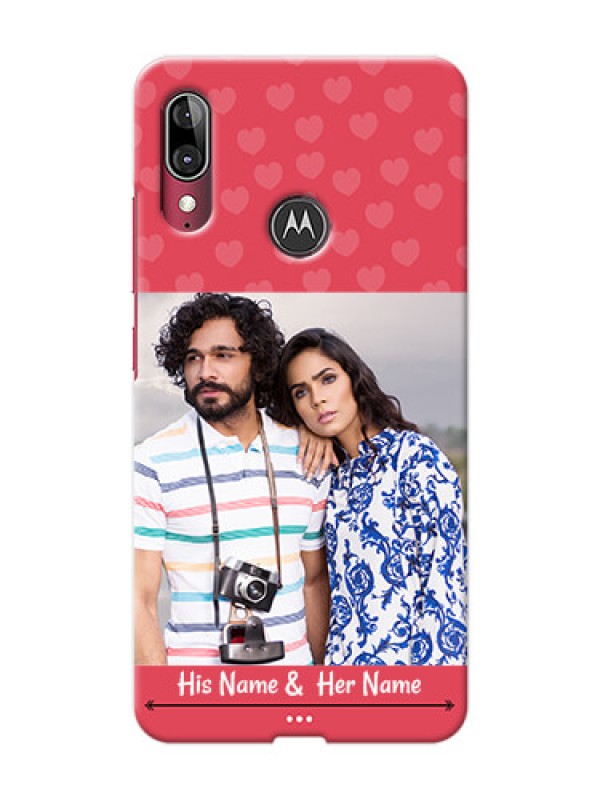 Custom Motorola E6 Plus Mobile Cases: Simple Love Design