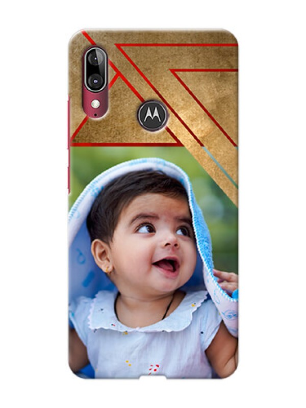 Custom Motorola E6 Plus mobile phone cases: Gradient Abstract Texture Design