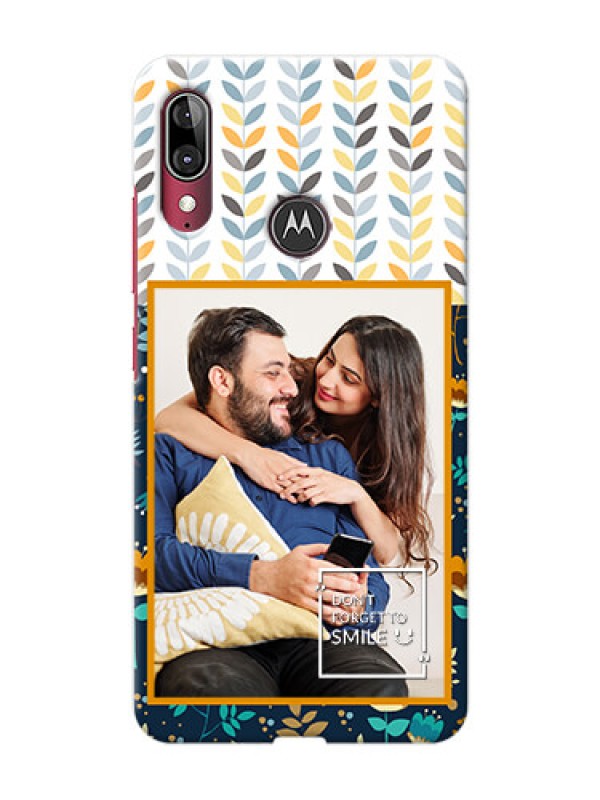 Custom Motorola E6 Plus personalised phone covers: Pattern Design