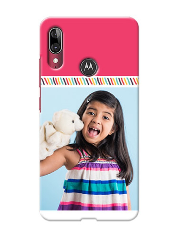 Custom Motorola E6 Plus Personalized Phone Cases: line art design
