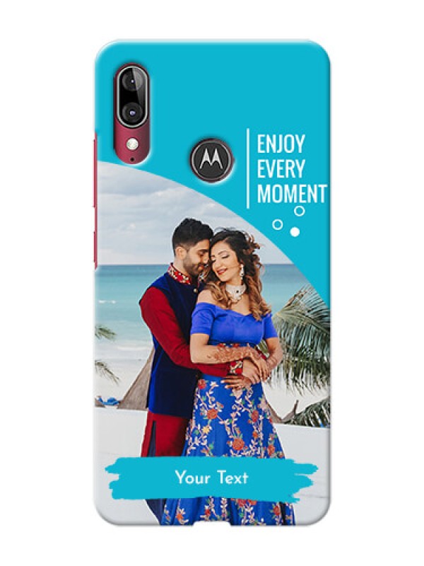 Custom Motorola E6 Plus Personalized Phone Covers: Happy Moment Design