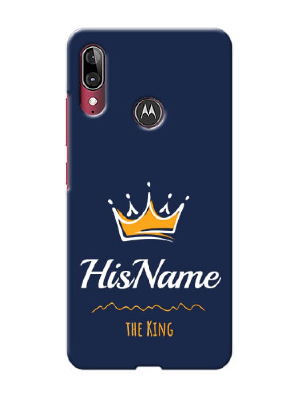 Custom Motorola Moto E6 Plus King Phone Case with Name