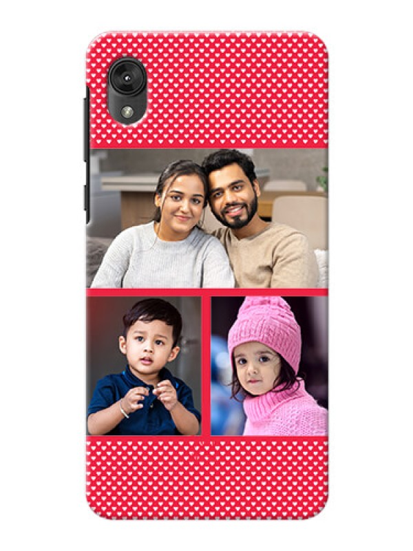 Custom Motorola E6 mobile back covers online: Bulk Pic Upload Design