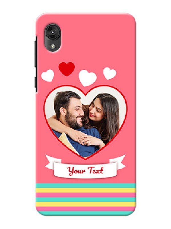 Custom Motorola E6 Personalised mobile covers: Love Doodle Design