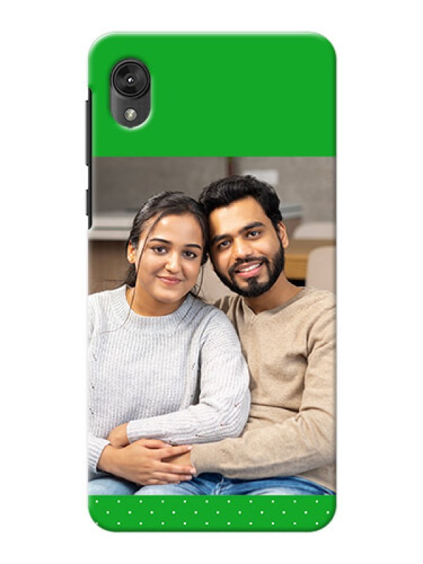 Custom Motorola E6 Personalised mobile covers: Green Pattern Design