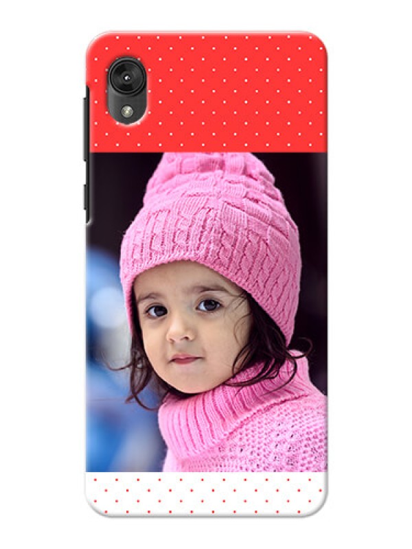 Custom Motorola E6 personalised phone covers: Red Pattern Design