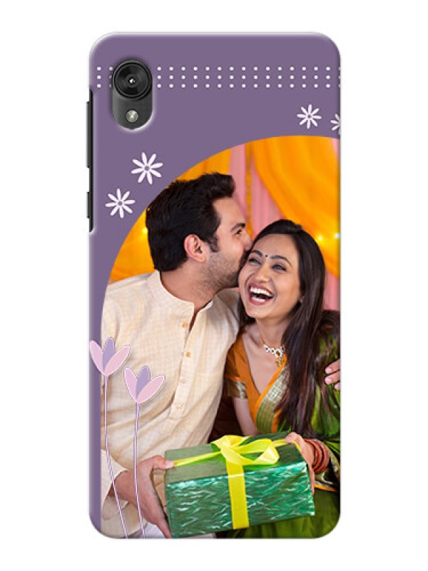 Custom Motorola E6 Phone covers for girls: lavender flowers design 