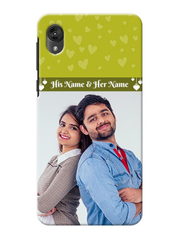 Custom Motorola E6 custom mobile covers: You & Me Heart Design