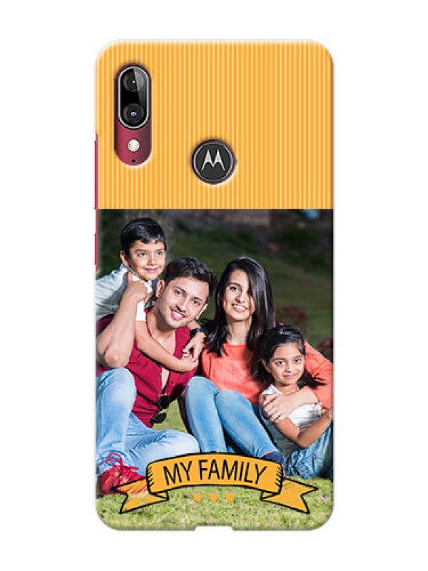 Custom Moto E6s Personalized Mobile Cases: My Family Design