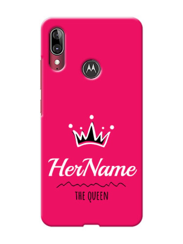 Custom Motorola Moto E6S Queen Phone Case with Name