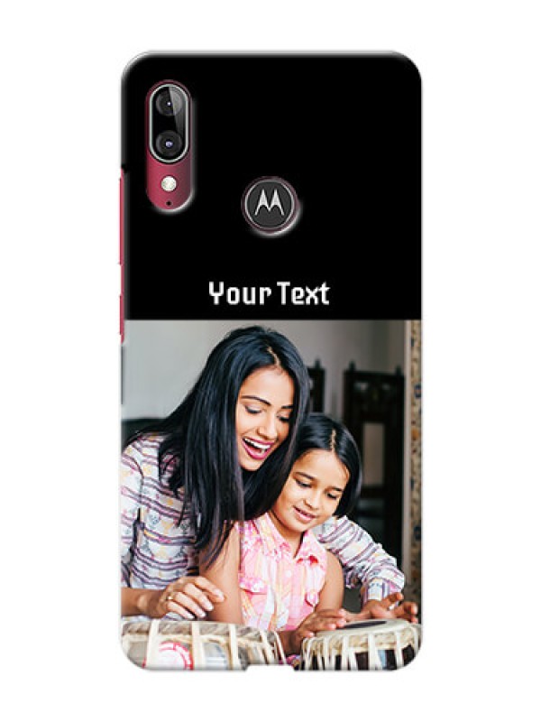 Custom Motorola Moto E6S Photo with Name on Phone Case