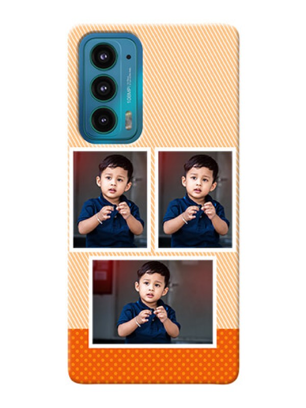 Custom Motorola Edge 20 5G Mobile Back Covers: Bulk Photos Upload Design