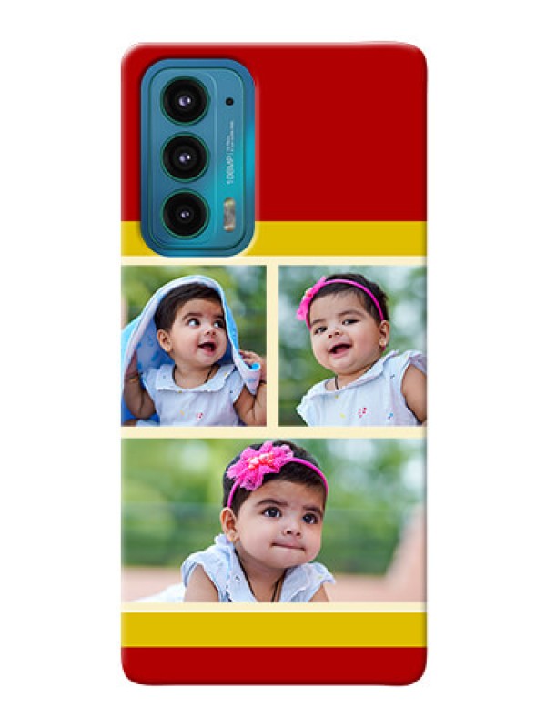 Custom Motorola Edge 20 5G mobile phone cases: Multiple Pic Upload Design