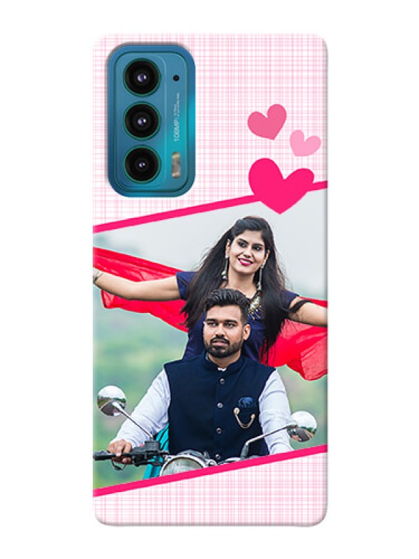Custom Motorola Edge 20 5G Personalised Phone Cases: Love Shape Heart Design