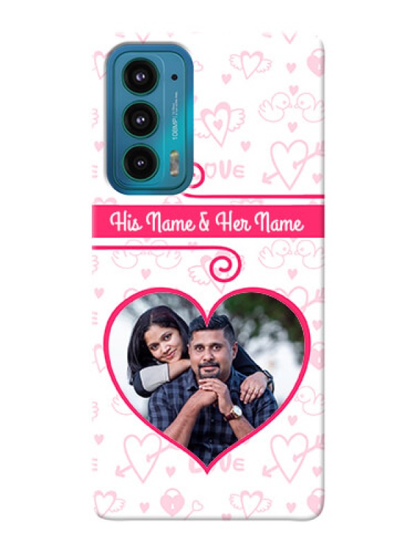 Custom Motorola Edge 20 5G Personalized Phone Cases: Heart Shape Love Design