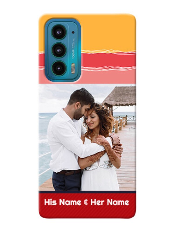 Custom Motorola Edge 20 5G custom mobile phone covers: Colorful Case Design
