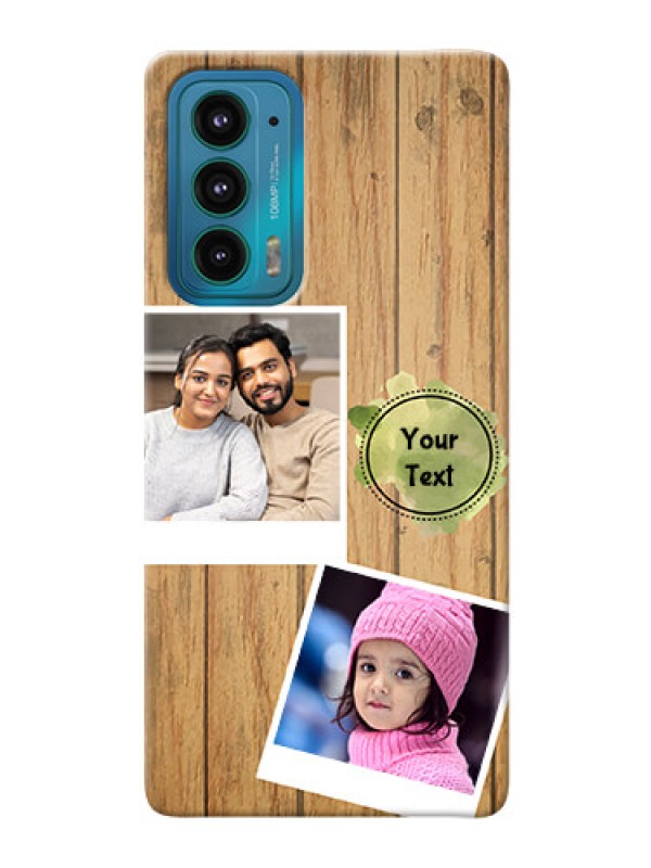 Custom Motorola Edge 20 5G Custom Mobile Phone Covers: Wooden Texture Design