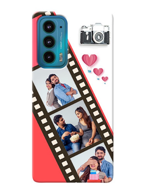 Custom Motorola Edge 20 5G custom phone covers: 3 Image Holder with Film Reel