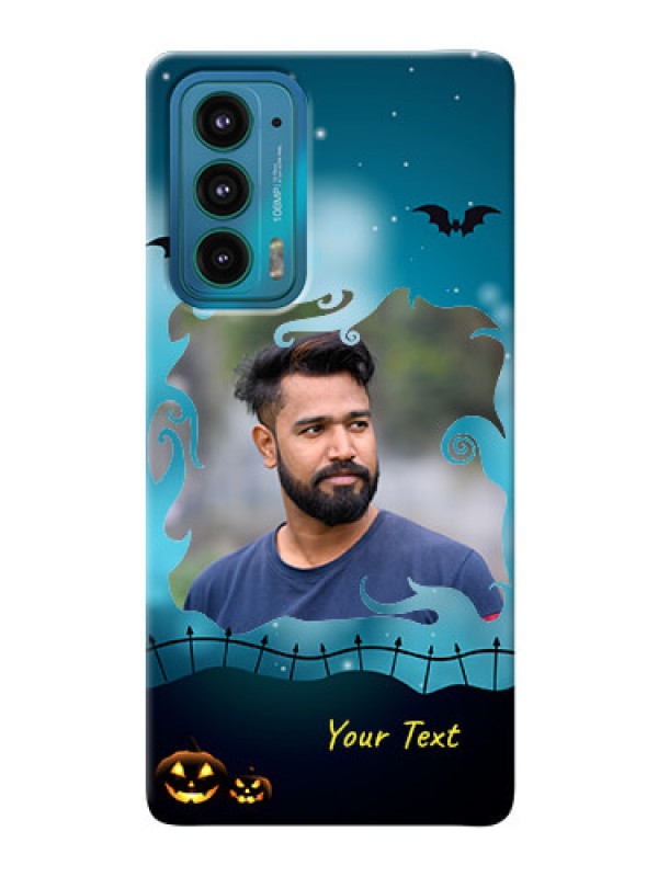 Custom Motorola Edge 20 5G Personalised Phone Cases: Halloween frame design