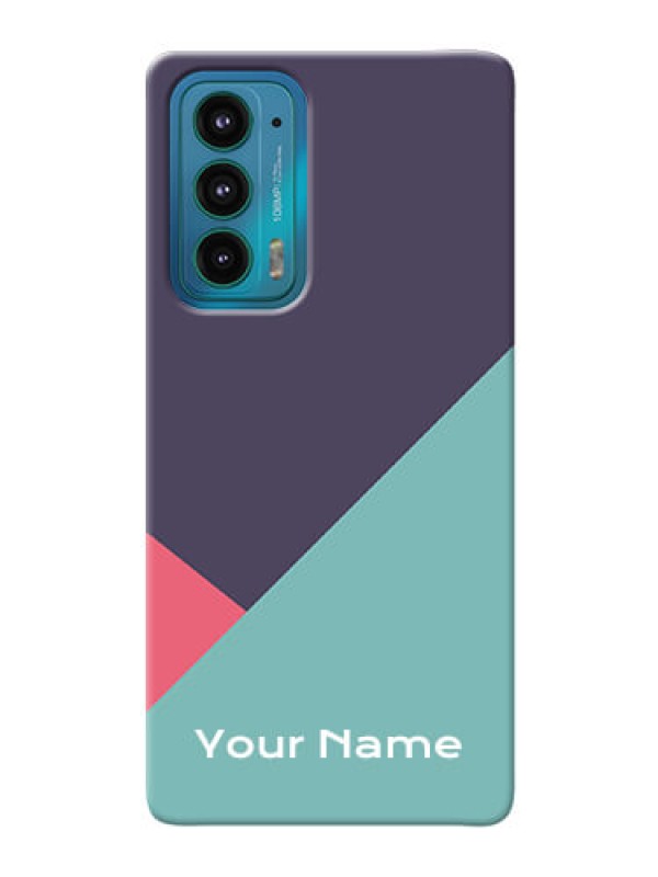 Custom Moto Edge 20 5G Custom Phone Cases: Tri Color abstract Design