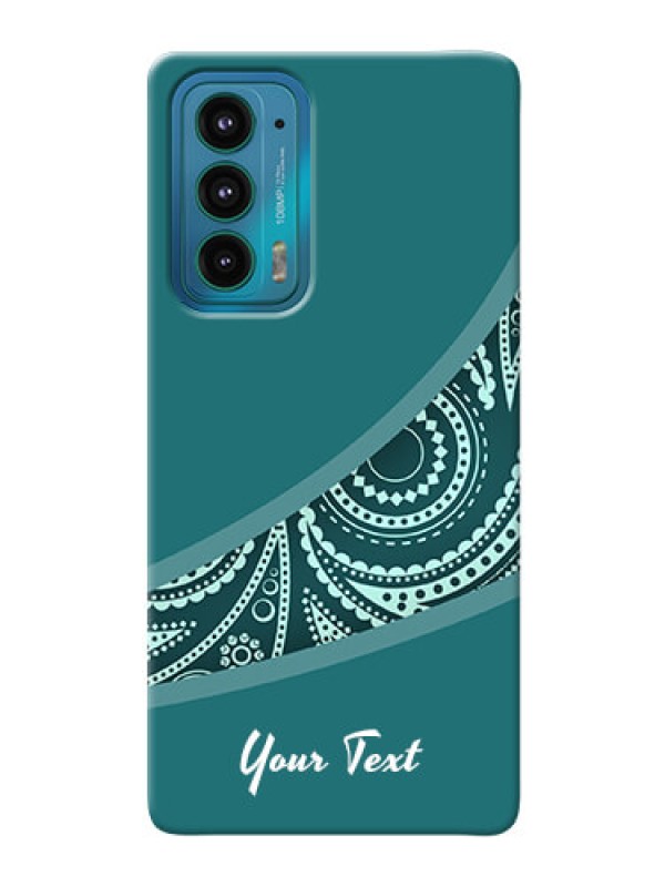 Custom Moto Edge 20 5G Custom Phone Covers: semi visible floral Design