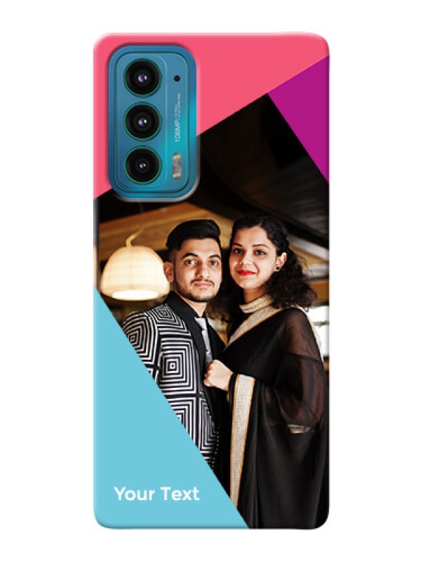 Custom Moto Edge 20 5G Custom Phone Cases: Stacked Triple colour Design