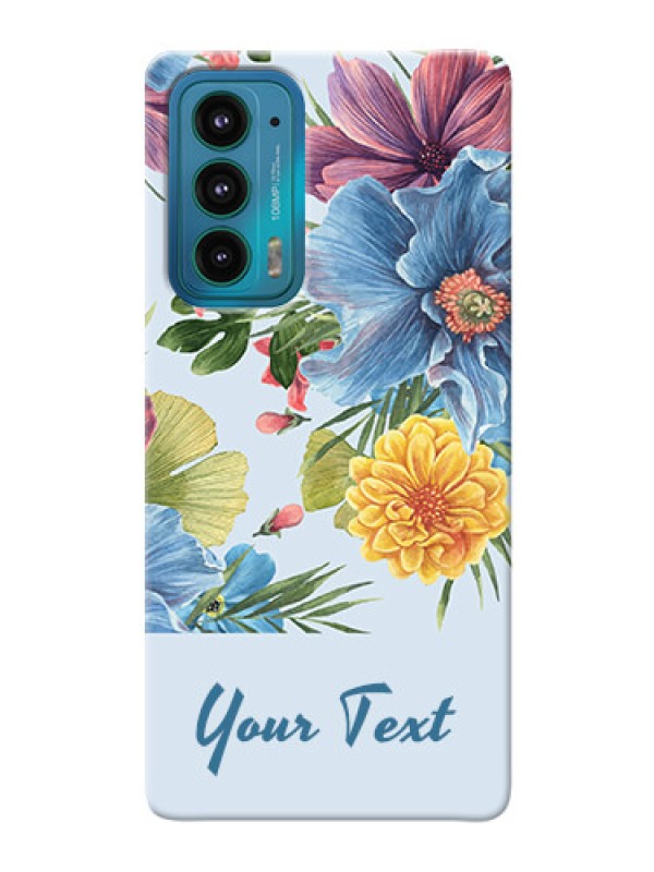 Custom Moto Edge 20 5G Custom Phone Cases: Stunning Watercolored Flowers Painting Design